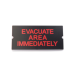 Samcom Visual Sign Alarm Evacuate Area (BL224EA)